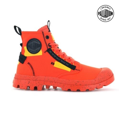 Palladium Pampa Hi Re-craft Men's Boots Red | UK I432-BQE